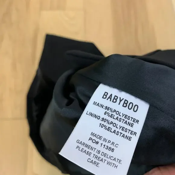 NWT BABYBOO Philippa Button Front Vest Top Shirt Black Size Medium - Picture 7 of 7